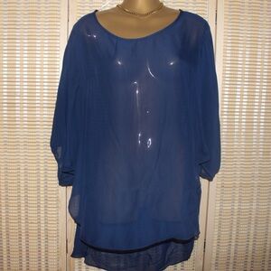 Navy blue blouse 3XL